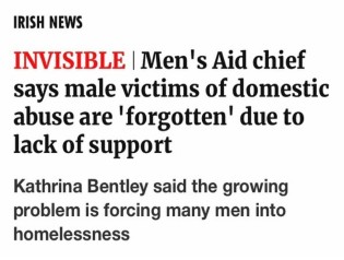 Men’s Aid chief says male victims of domestic abuse are ‘forgotten’ due to lack of support